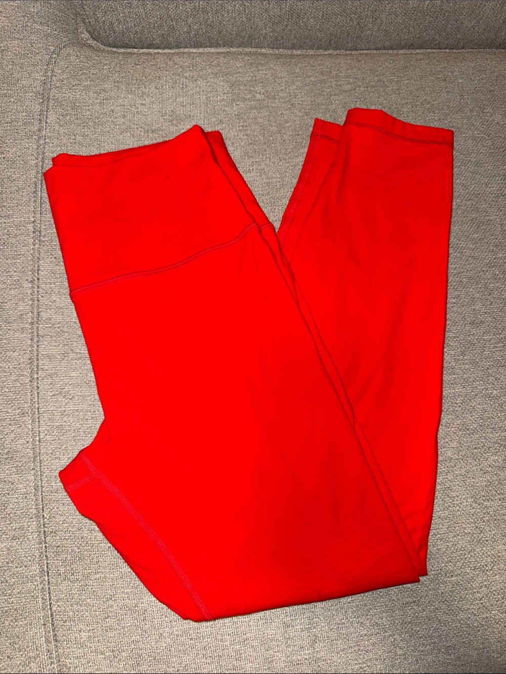High-Rise Red Active Leggings